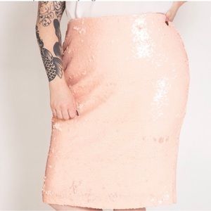 Eloquii sequin skirt